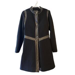 J’Amy Tarr Italian Lambskin & Wool Black Jacket